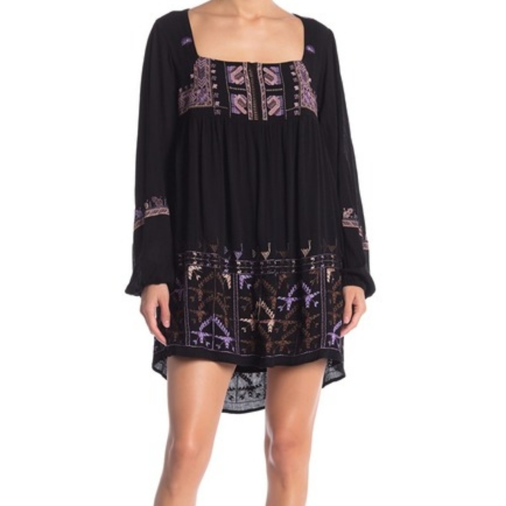 New Free People Rhiannon Embroidered Boho Dress XS - Picture 2 of 8